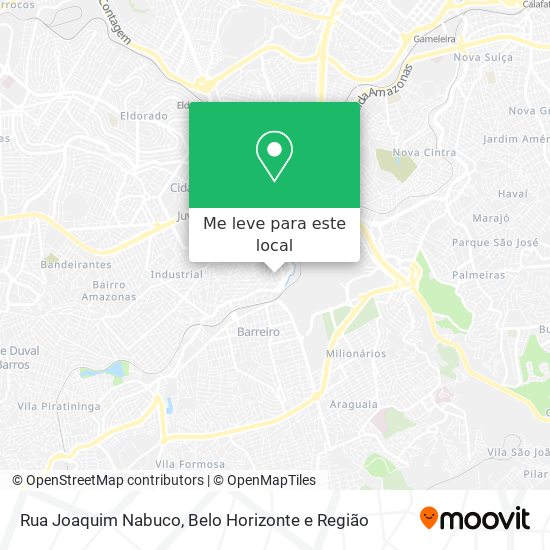 Rua Joaquim Nabuco mapa