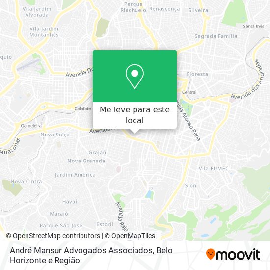 André Mansur Advogados Associados mapa