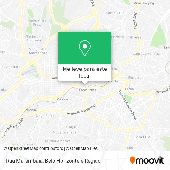 Rua Marambaia mapa
