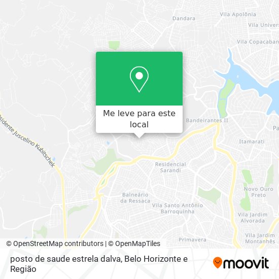 posto de saude estrela dalva mapa