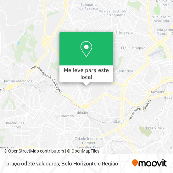 praça odete valadares mapa