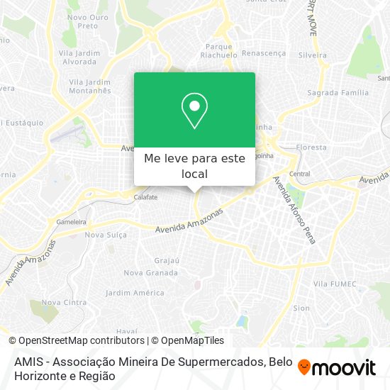 AMIS - Associação Mineira De Supermercados mapa
