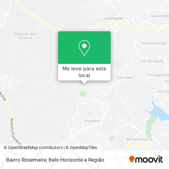 Bairro Rosemeire mapa
