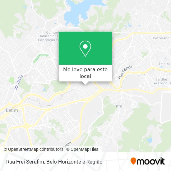 Rua Frei Serafim mapa