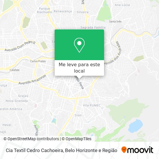 Cia Textil Cedro Cachoeira mapa