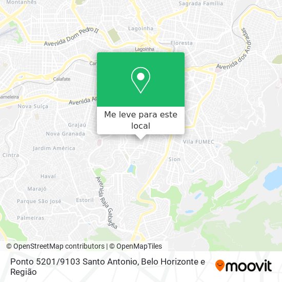 Ponto 5201/9103 Santo Antonio mapa
