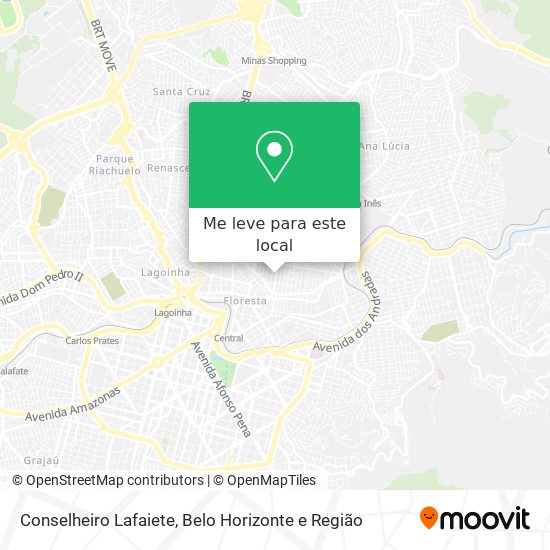 Conselheiro Lafaiete mapa