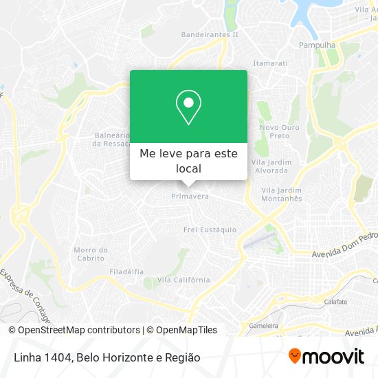 Linha 1404 mapa