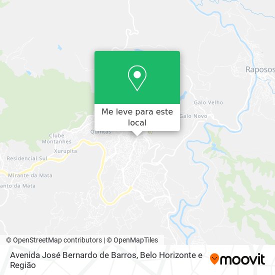 Avenida José Bernardo de Barros mapa