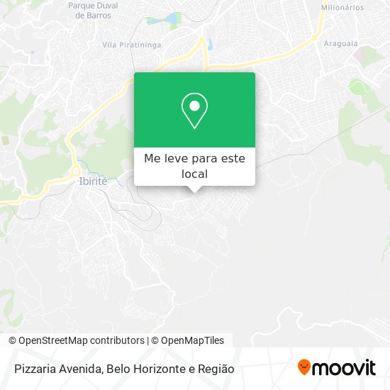 Pizzaria Avenida mapa