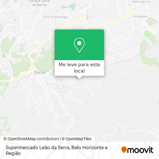 Supermercado Leão da Serra mapa