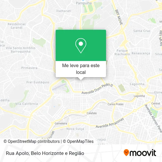Rua Apolo mapa