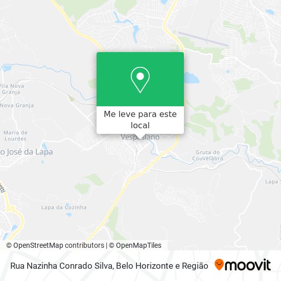 Rua Nazinha Conrado Silva mapa