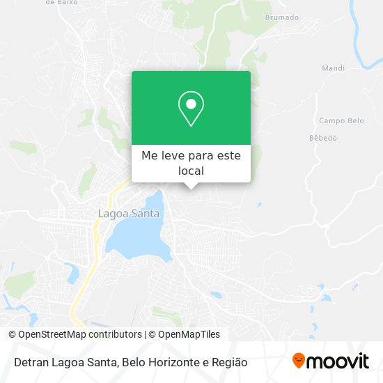 Detran Lagoa Santa mapa