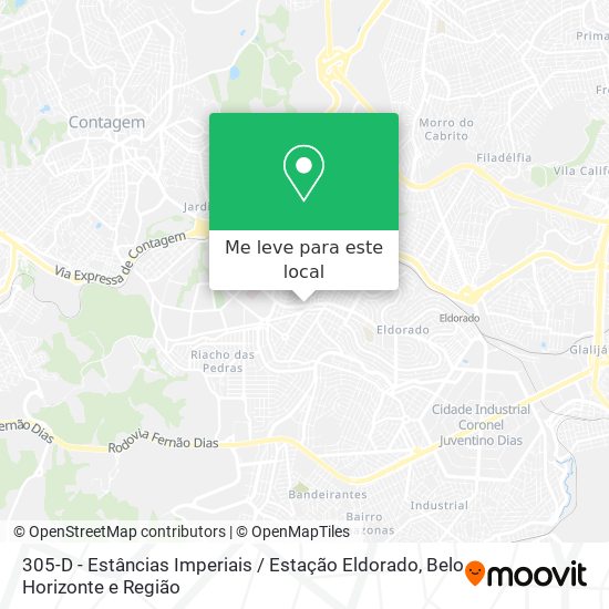 305-D - Estâncias Imperiais / Estação Eldorado mapa