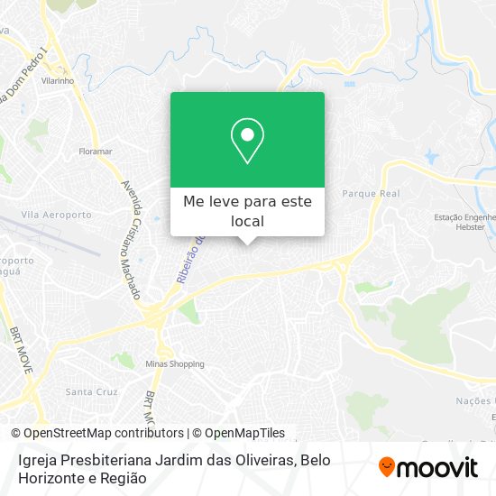 Igreja Presbiteriana Jardim das Oliveiras mapa