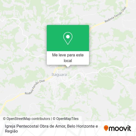 Igreja Pentecostal Obra de Amor mapa