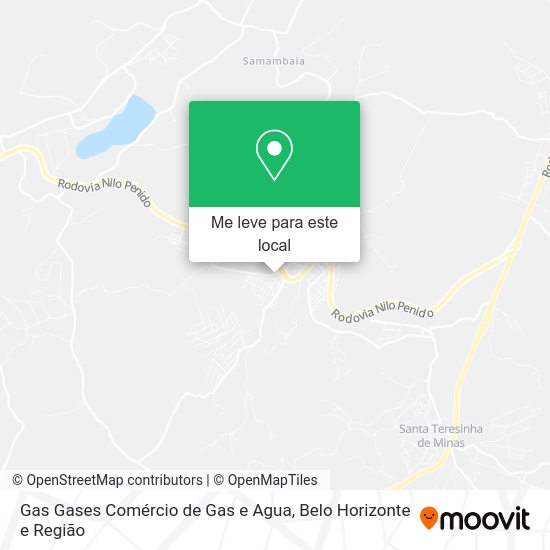 Gas Gases Comércio de Gas e Agua mapa