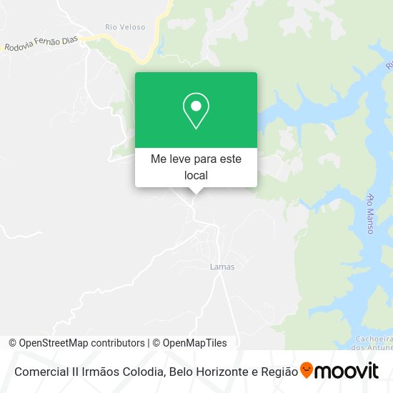 Comercial II Irmãos Colodia mapa