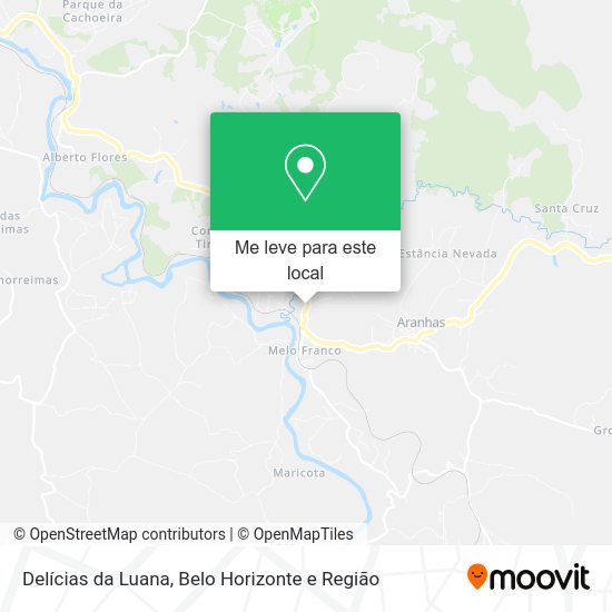 Delícias da Luana mapa