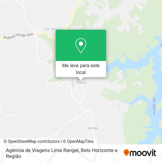 Agência de Viagens Lima Rangel mapa