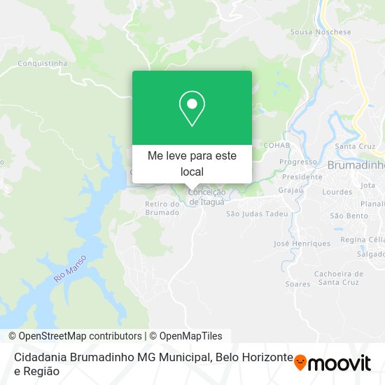 Cidadania Brumadinho MG Municipal mapa