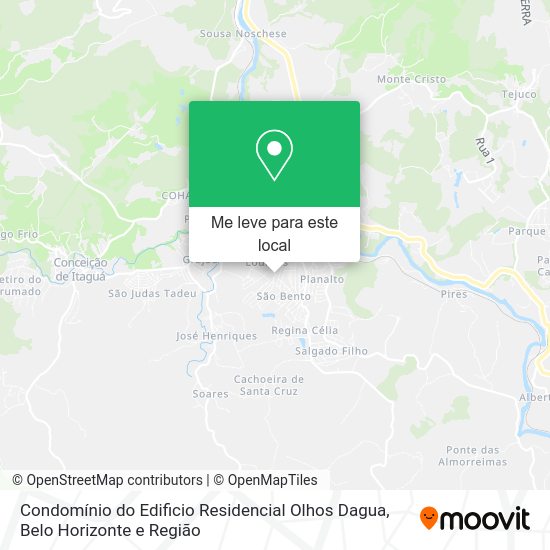 Condomínio do Edificio Residencial Olhos Dagua mapa