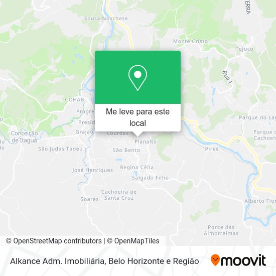 Alkance Adm. Imobiliária mapa