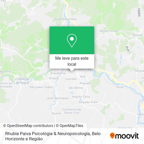 Rhubia Paiva Psicológia & Neuropsicologia mapa