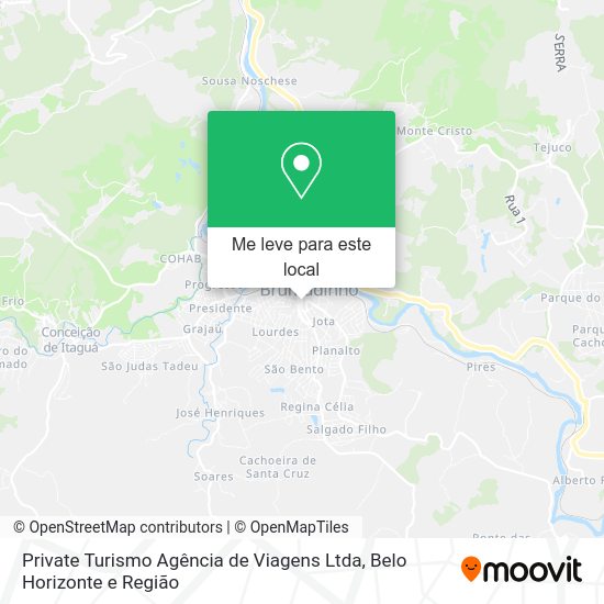 Private Turismo Agência de Viagens Ltda mapa