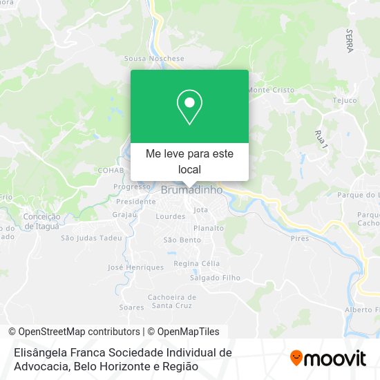 Elisângela Franca Sociedade Individual de Advocacia mapa