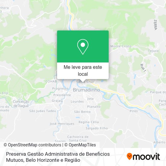 Preserva Gestão Administrativa de Beneficios Mutuos mapa