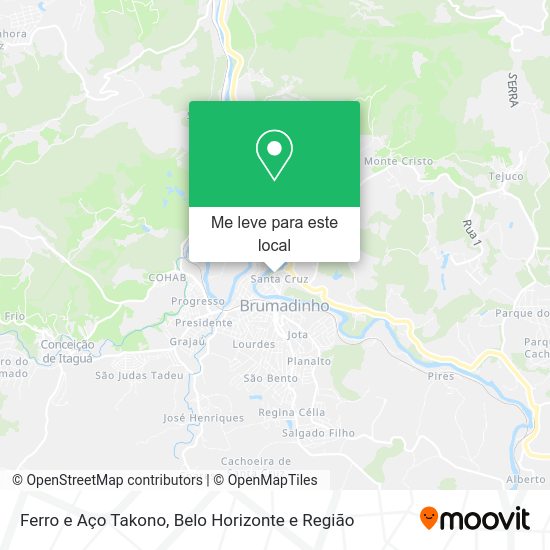 Ferro e Aço Takono mapa