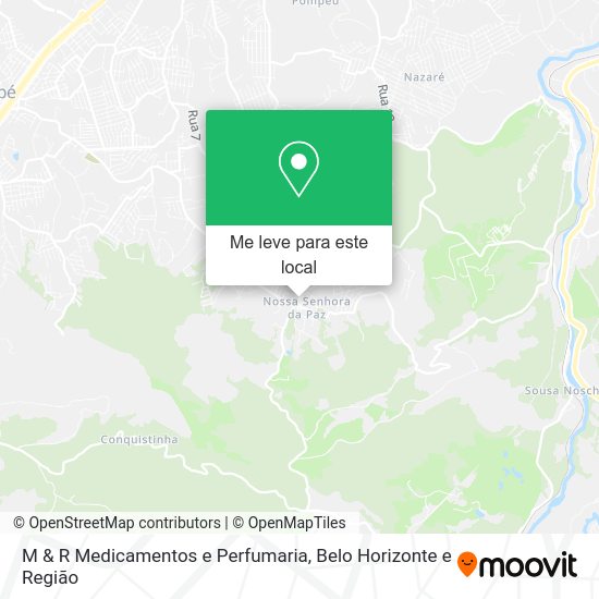M & R Medicamentos e Perfumaria mapa