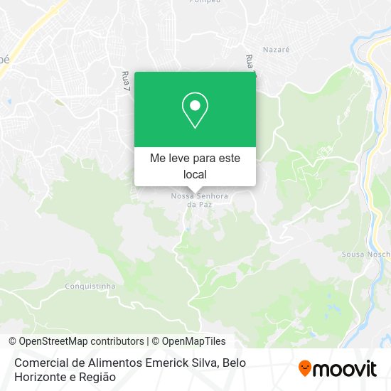 Comercial de Alimentos Emerick Silva mapa