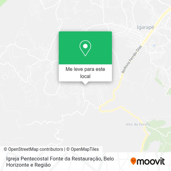 Igreja Pentecostal Fonte da Restauração mapa