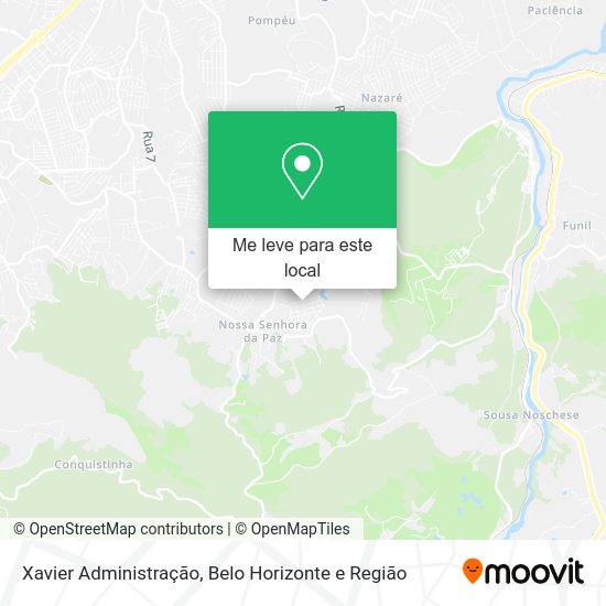 Xavier Administração mapa