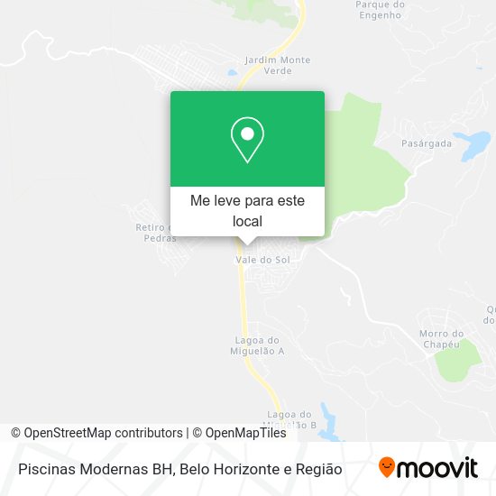 Piscinas Modernas BH mapa