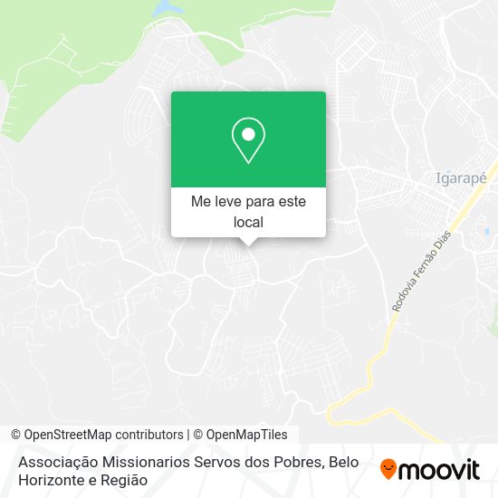 Associação Missionarios Servos dos Pobres mapa
