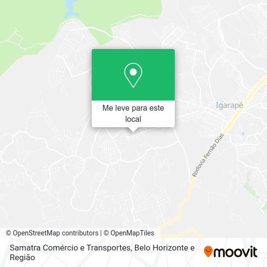 Samatra Comércio e Transportes mapa