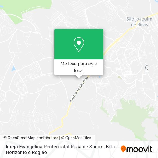Igreja Evangélica Pentecostal Rosa de Sarom mapa