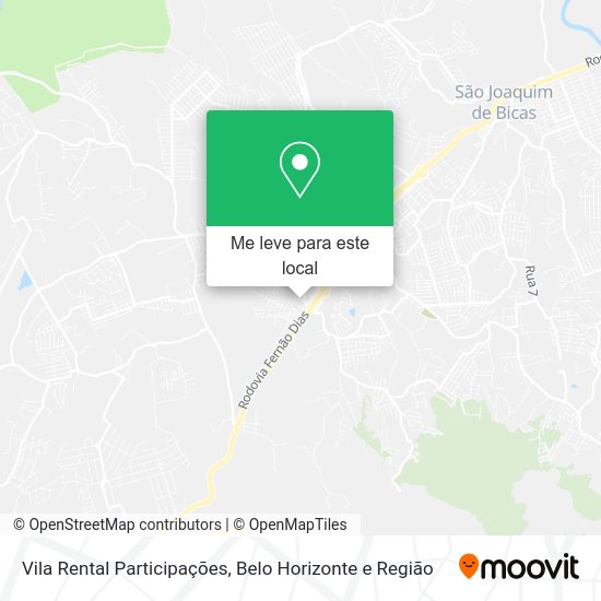 Vila Rental Participações mapa