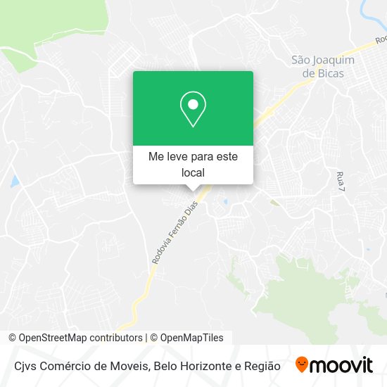 Cjvs Comércio de Moveis mapa