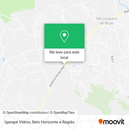 Igarapé Vidros mapa