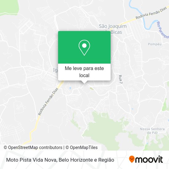 Moto Pista Vida Nova mapa