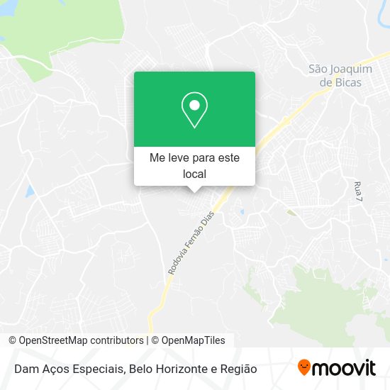 Dam Aços Especiais mapa