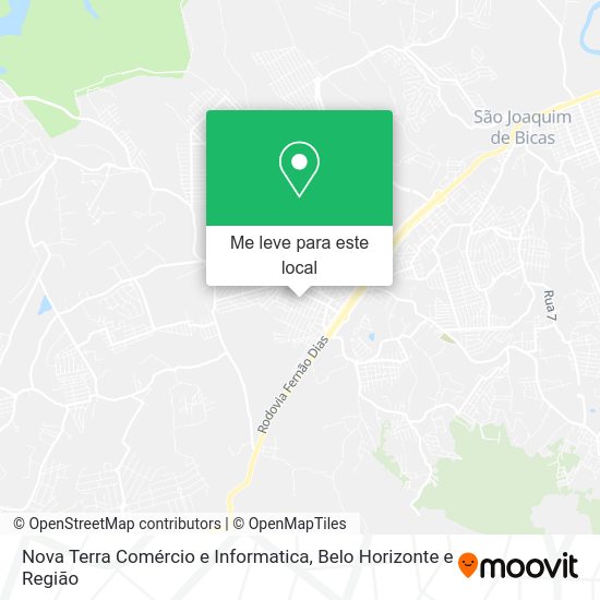 Nova Terra Comércio e Informatica mapa