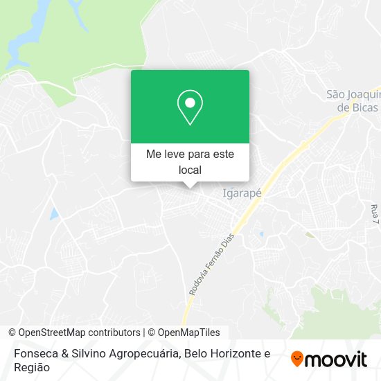 Fonseca & Silvino Agropecuária mapa