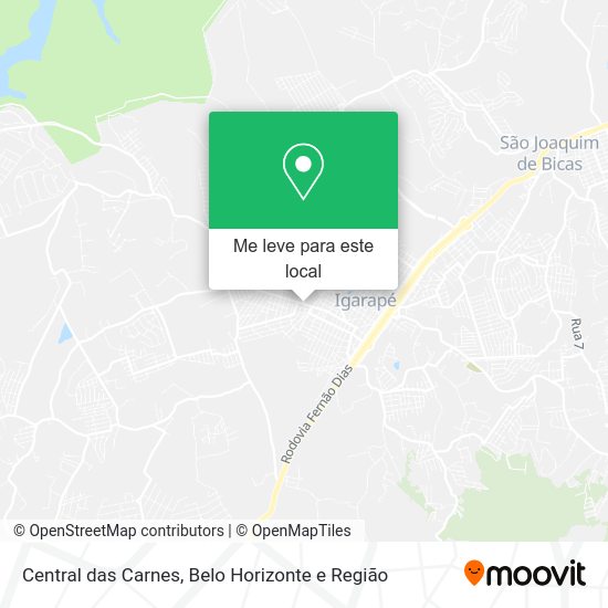 Central das Carnes mapa
