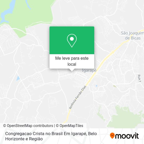 Congregacao Crista no Brasil Em Igarapé mapa